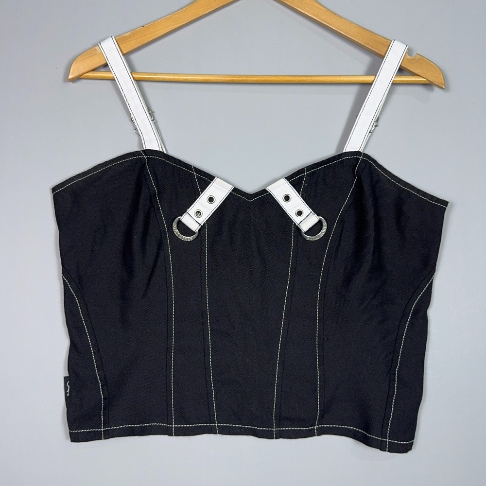 Royal Bones Goth Corset Camisole Mens Size XL Black Mall Y2K Punk